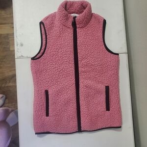 Time and Tru Pink Sherpa Vest